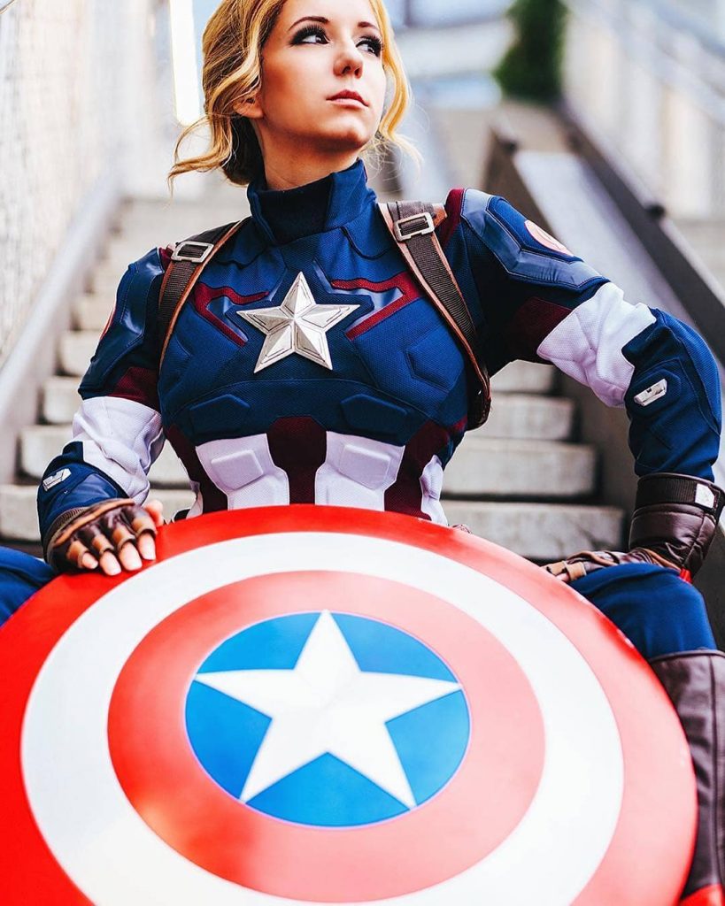 Female Capt. America: that's the quintessential Amazon USA.